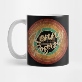 Kenny Rogers Vintage Circle Art Mug